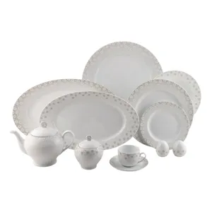 سرویس غذاخوری 74 پارچه 12 نفر چینی زرین ایران مدل ایتالیا اف پلاس کامومیلا درجه عالی