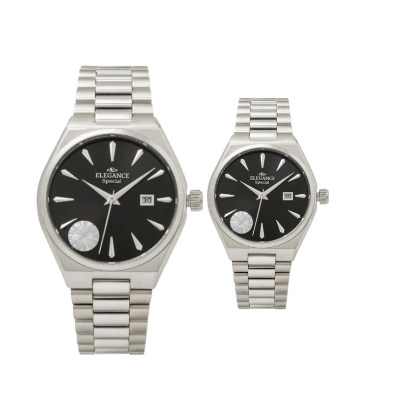 ست ساعت مچی عقربه‌ای کوارتز زنانه و مردانه مدل ES8139