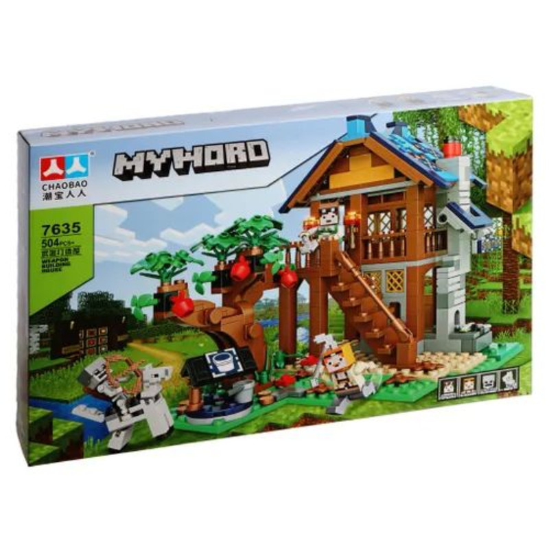 ساختنی مدل ماینکرافت طرح کلبه کد 7635