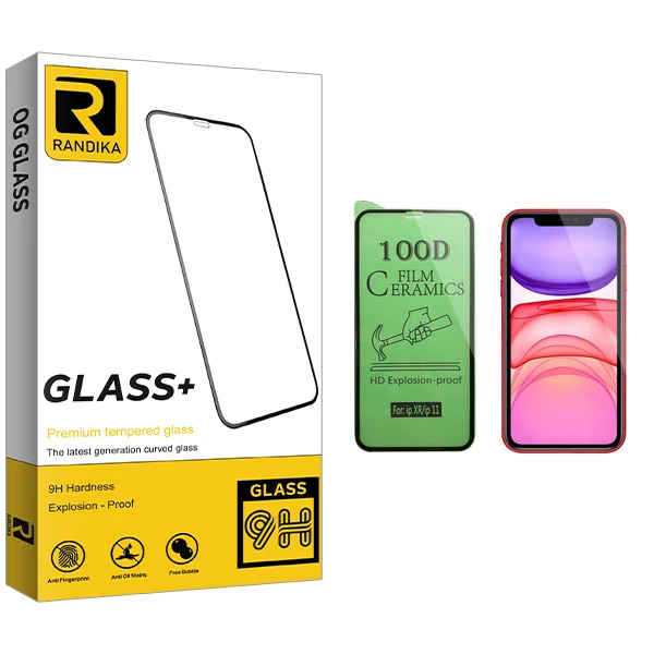 محافظ صفحه نمایش سرامیکی راندیکا مدل GLD مناسب برای گوشی موبایل اپل iPhone 11