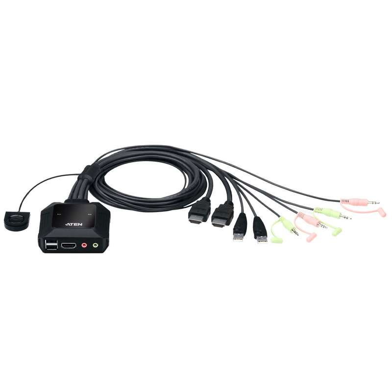 سوییچ 2 پورت USB 4K HDMI آتن مدل CS22H