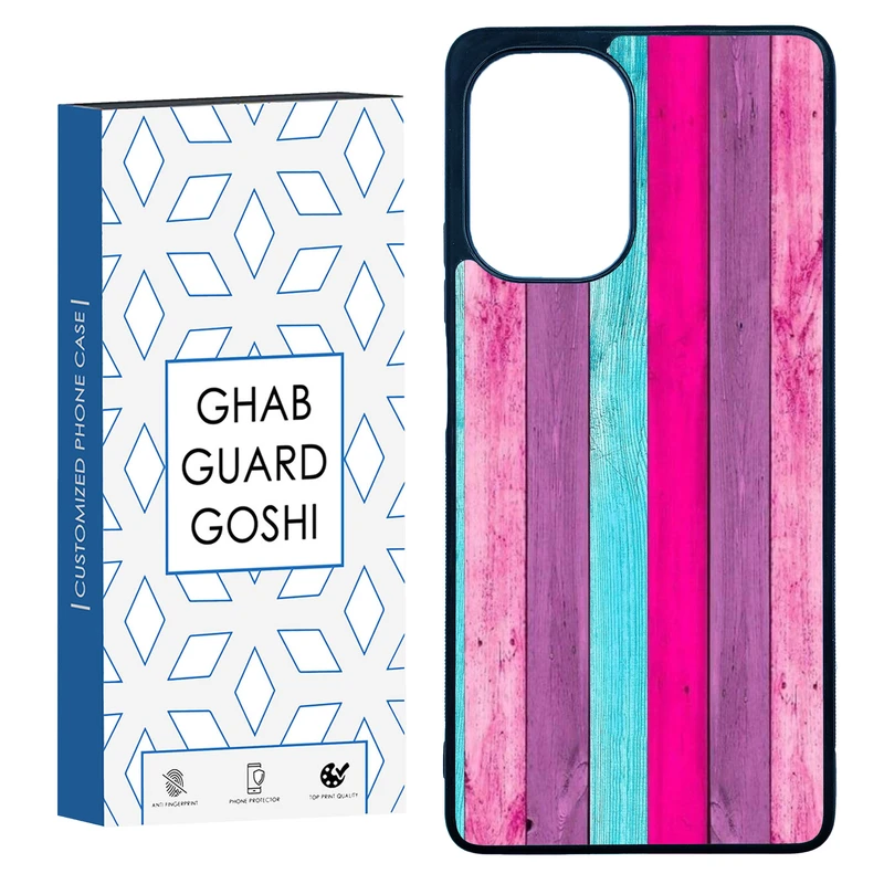 کاور قاب گارد گوشی طرح چوب رنگی کد TPU-253 مناسب برای گوشی موبایل شیائومی Poco F5 / Redmi Note 12 Turbo