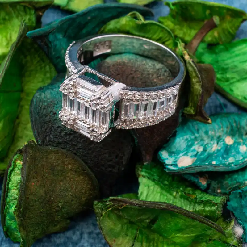 انگشتر نقره زنانه مدل GA-R104