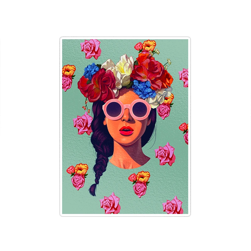 استیکر تزئینی موبایل و تبلت ماسا دیزاین مدل stkv0118 طرح girl.دختر