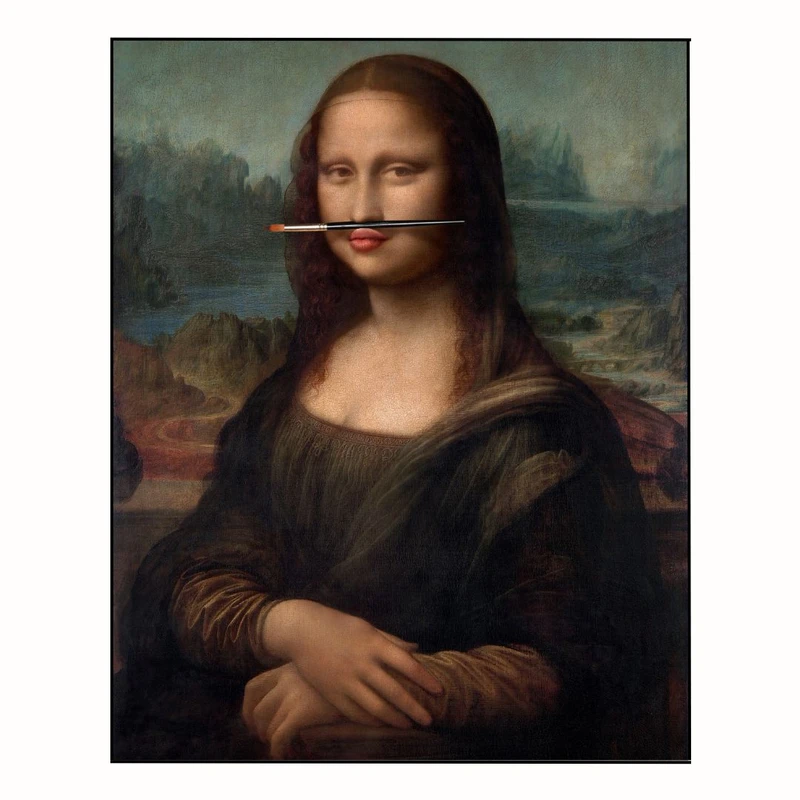 پوستر مدل KH003550	پقلم نقاشی و مونالیزا