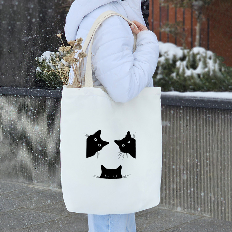 ساک خرید خندالو مدل سه گربه کد 8420