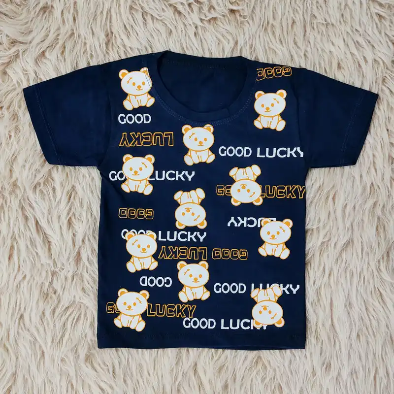 ست تی شرت و شلوارک بچگانه مدل خرسی s o