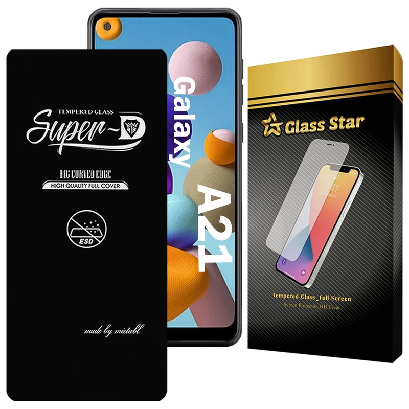 محافظ صفحه نمایش گلس استار مدل SUPERDNS مناسب برای گوشی موبایل سامسونگ Galaxy A21