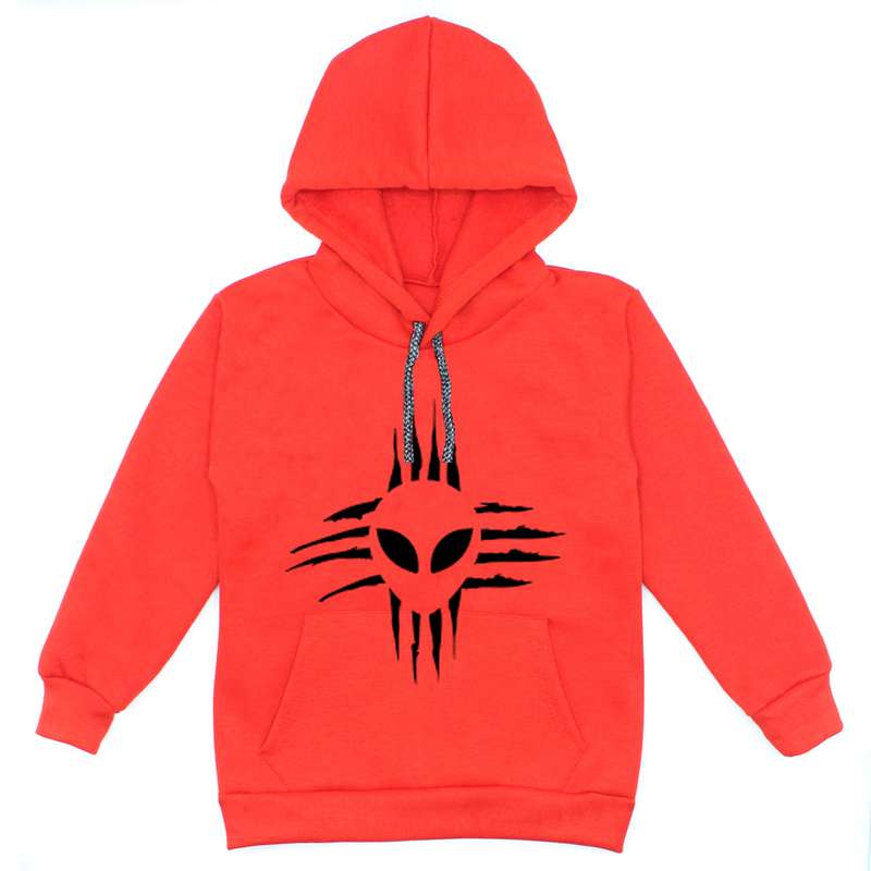 هودی پسرانه مدل ادم فضایی A31 رنگ قرمز