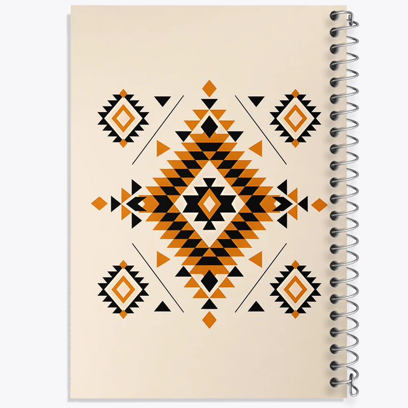 دفتر مشق 50 برگ خندالو طرح پترن سنتی کد N5044