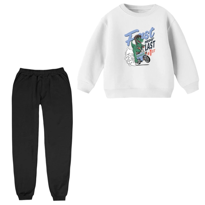 ست سویشرت و شلوار راحتی بچگانه مدل دایناسور کد ۲۶  