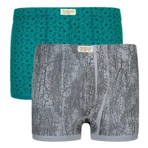 شورت نیم‌پا مردانه پنبینه مدل نخ پنبه خالص بسته 2 عددی