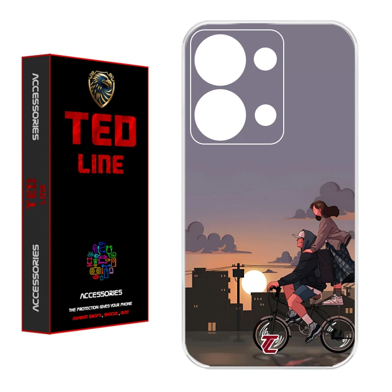 کاور تدلاین طرح عاشقانه کد 1215 مناسب برای گوشی موبایل شیائومی Redmi Note 13 Pro 4G / Poco M6 Pro