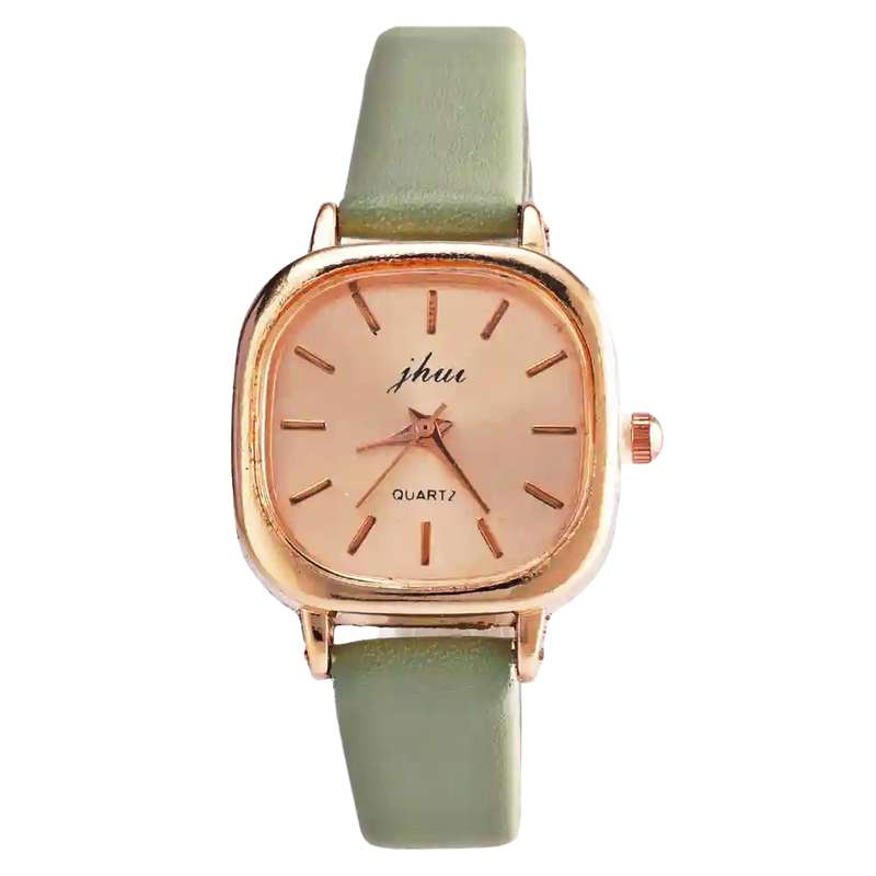 ساعت مچی عقربه ای دخترانه مدل کلاسیک بند چرمی 102 ساعت مچی عقربه ای دخترانه مدل کلاسیک بند چرمی 102