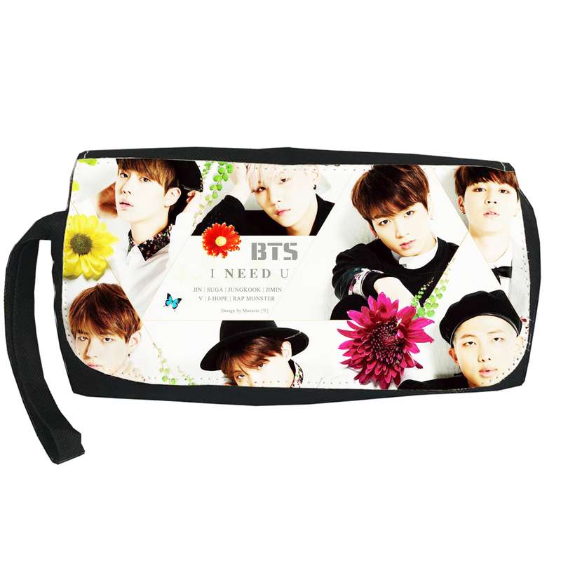 کیف لوازم آرایش دخترانه طرح BTS بی تی اس Lb20