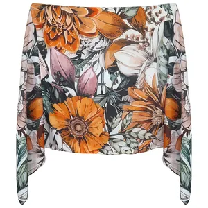 شال زنانه مدل گل آفتابگردان