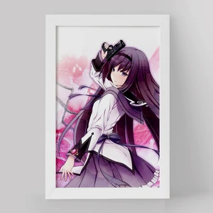 تابلو خندالو مدل همورا اکامی انیمه مادوکا مجیکا Madoka Magica کد 18386