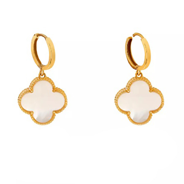 گوشواره طلا 18 عیار زنانه دوست خوب مدل ونکلیف dk574