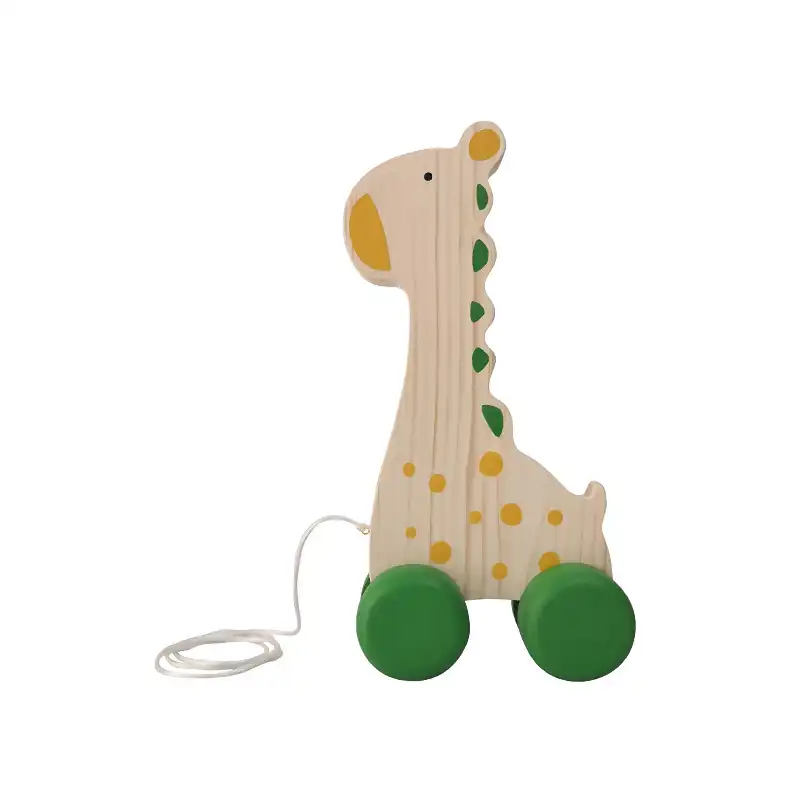 اسباب بازی چوبی مدل زرافه ماشینی کد MKids48-2D