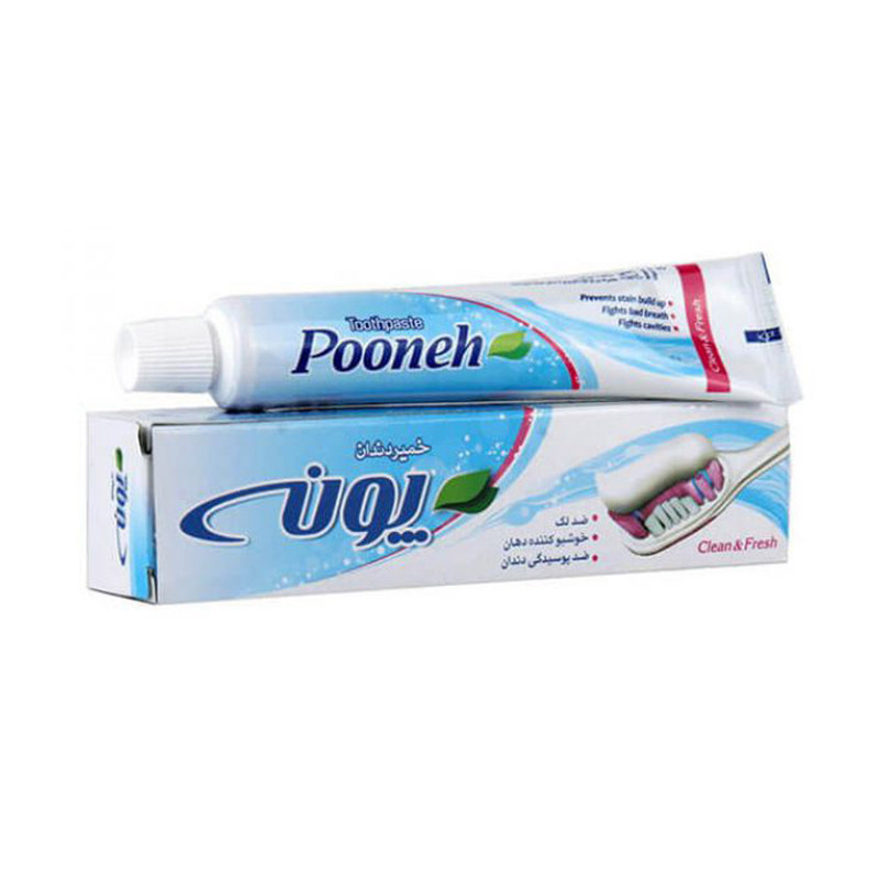 خمیر دندان پونه مدل Clean And Fresh وزن 80 گرم بسته 3 عددی خمیر دندان پونه مدل Clean And Fresh وزن 80 گرم بسته 3 عددی