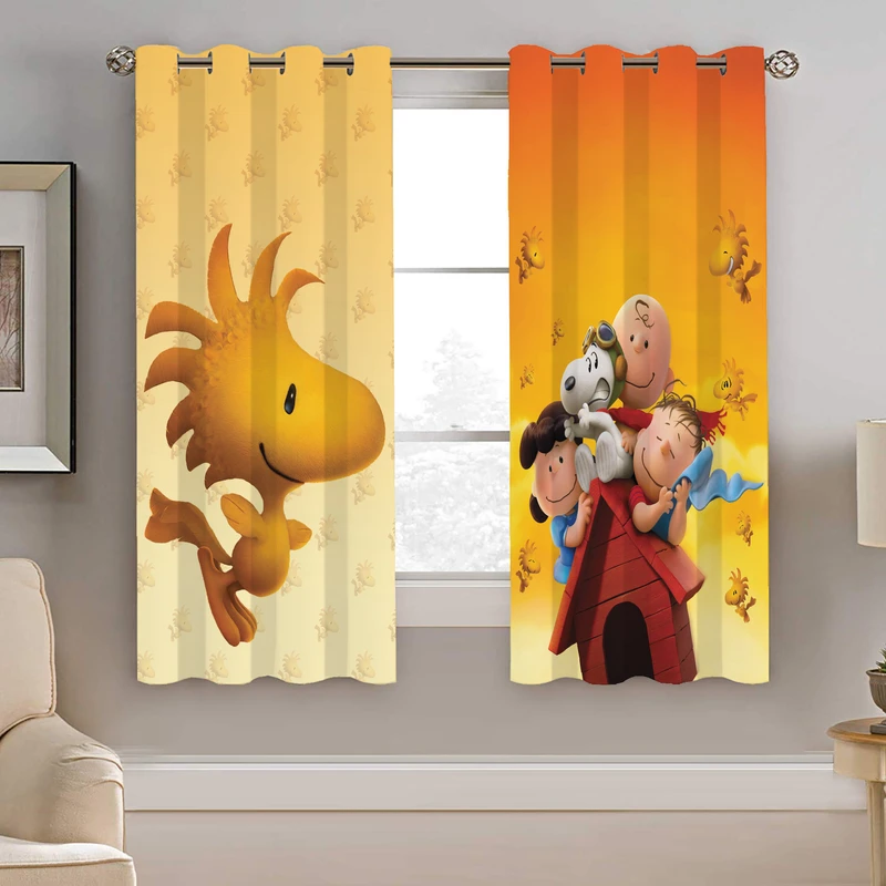 پرده نیروانا طرح اسنوپی کودک مدل هازان کد 8825 سایز 140×200 سانتی متر