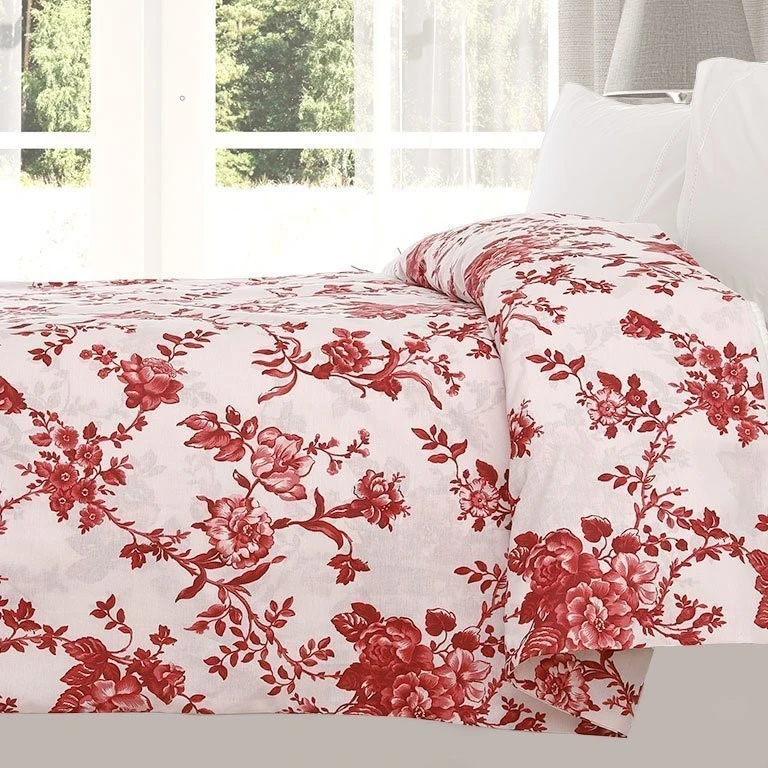 سرویس ملحفه انگلیش هوم مدل Ruby Rose دو نفره 3 تکه