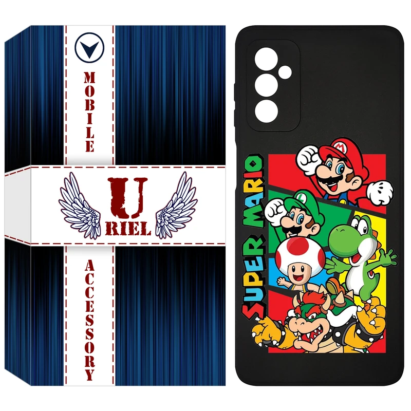 کاور یوریل مدل KSH کد 76 طرح ماریو مناسب برای گوشی موبایل سامسونگ Galaxy M52 5G
