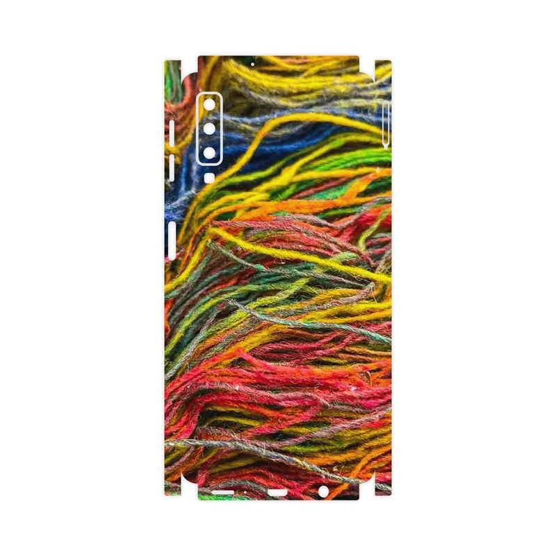 برچسب پوششی ماهوت مدل Fabric Texture 9-FullSkin مناسب برای گوشی موبایل سامسونگ Galaxy A7 2018