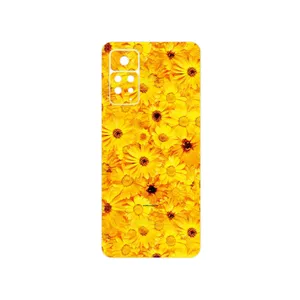 MAHOOT Yellow_Flower Cover Sticker for Xiaomi Redmi Note 11 Pro Plus 5G India
