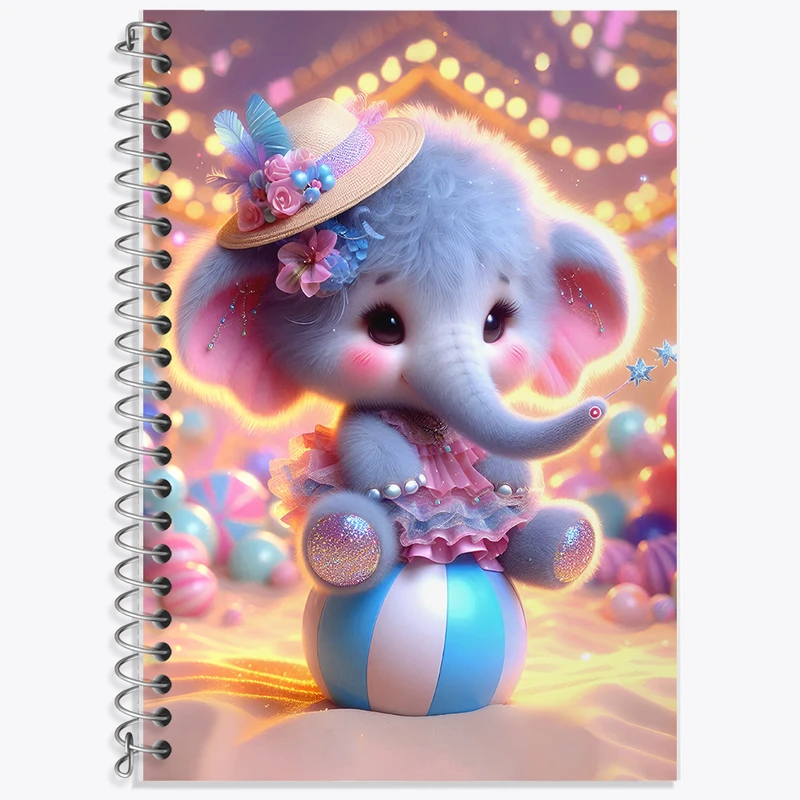 دفتر نت موسیقی 50 برگ خندالو طرح فیل کیوت کد F5461