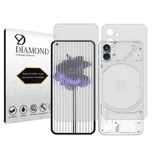 Diamond Tough model transparent screen protector suitable for Nothing Phone 1 mobile phone along with the back protector