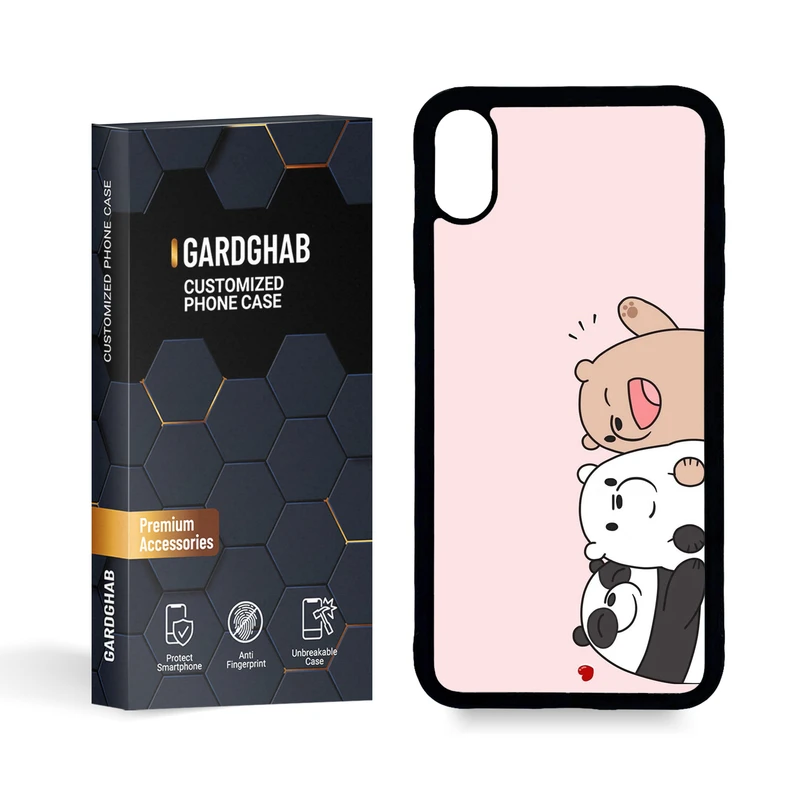 کاور گارد قاب مدل پشت گلس فانتزی مناسب برای گوشی موبایل اپل iPhone XS MAX