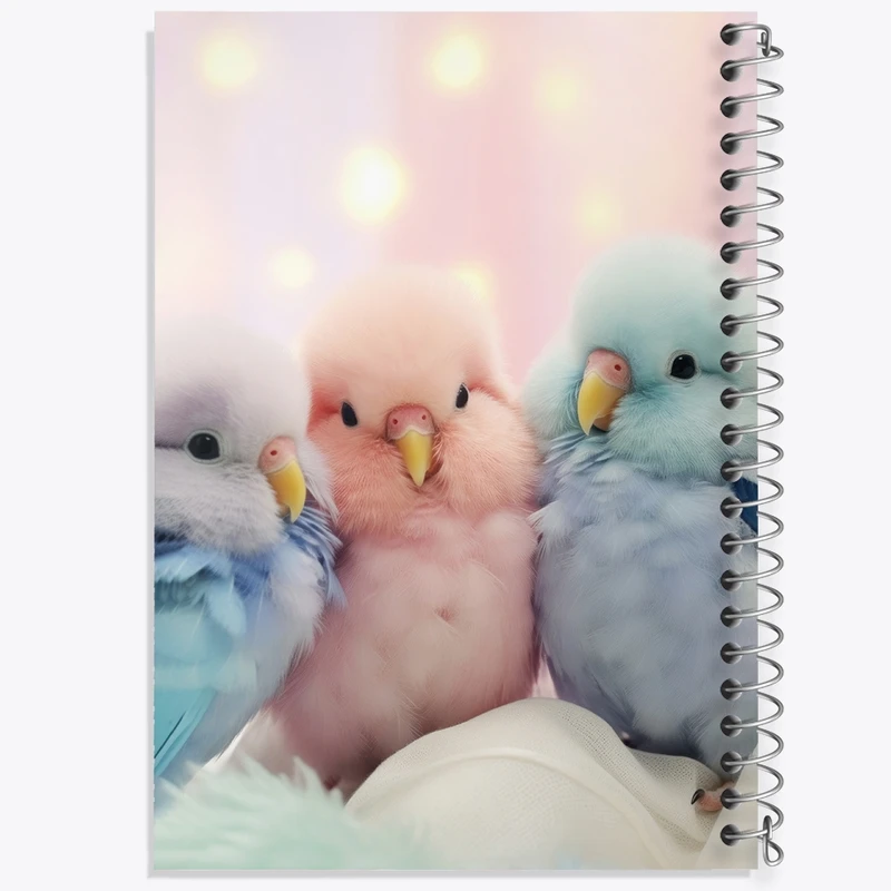 دفتر نقاشی 50 برگ خندالو طرح مرغ عشق کد F2615