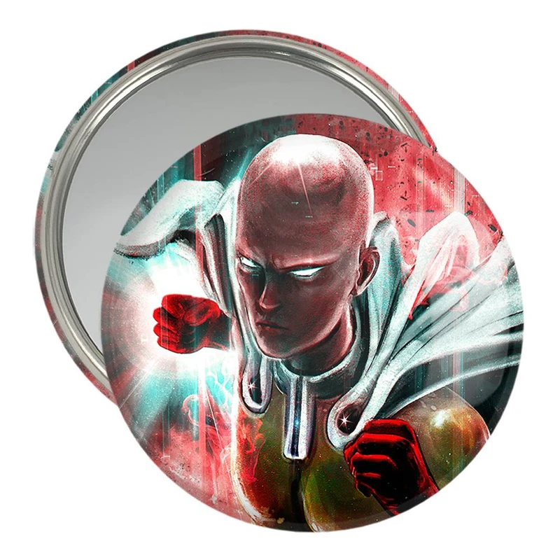 آینه جیبی خندالو مدل سایتاما انیمه مرد تک مشتی One Punch Man  کد 11383