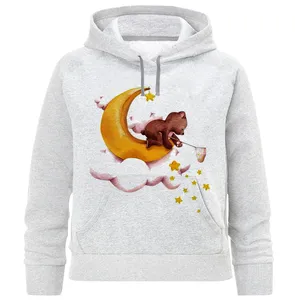 هودی دخترانه مدل خرس و ماه F877