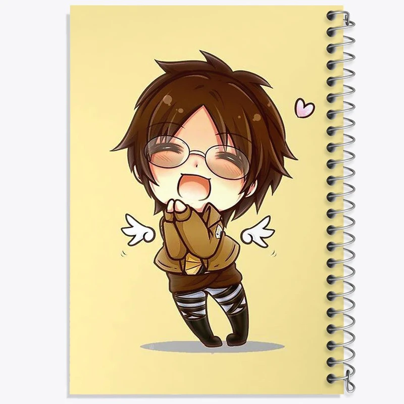 دفتر نقاشی 50 برگ خندالو مدل هانجی سان انیمه اتک آن تایتان Attack on Titan کد 11046