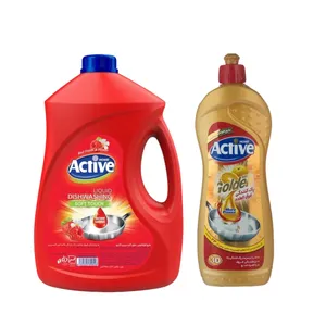 مایع ظرفشویی اکتیو سری Golden مدل Orange وزن ۷۵۰ گرمی به همراه مایع ظرفشویی اکتیو مدل Red fruits and flower وزن ۳۵۰۰ گرمی