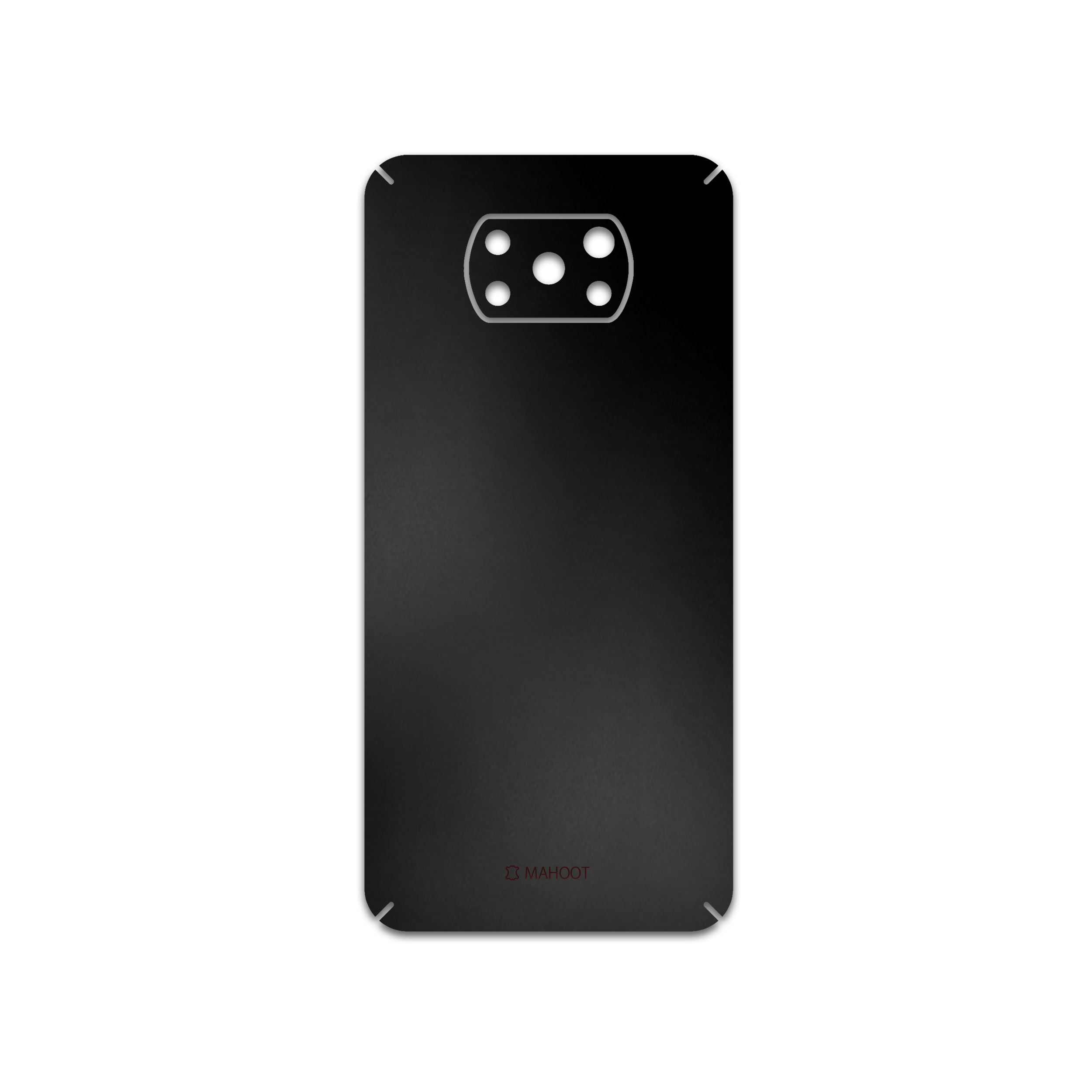 برچسب پوششی ماهوت مدل Matte-Black مناسب برای گوشی موبایل شیائومی Poco X3 NFC