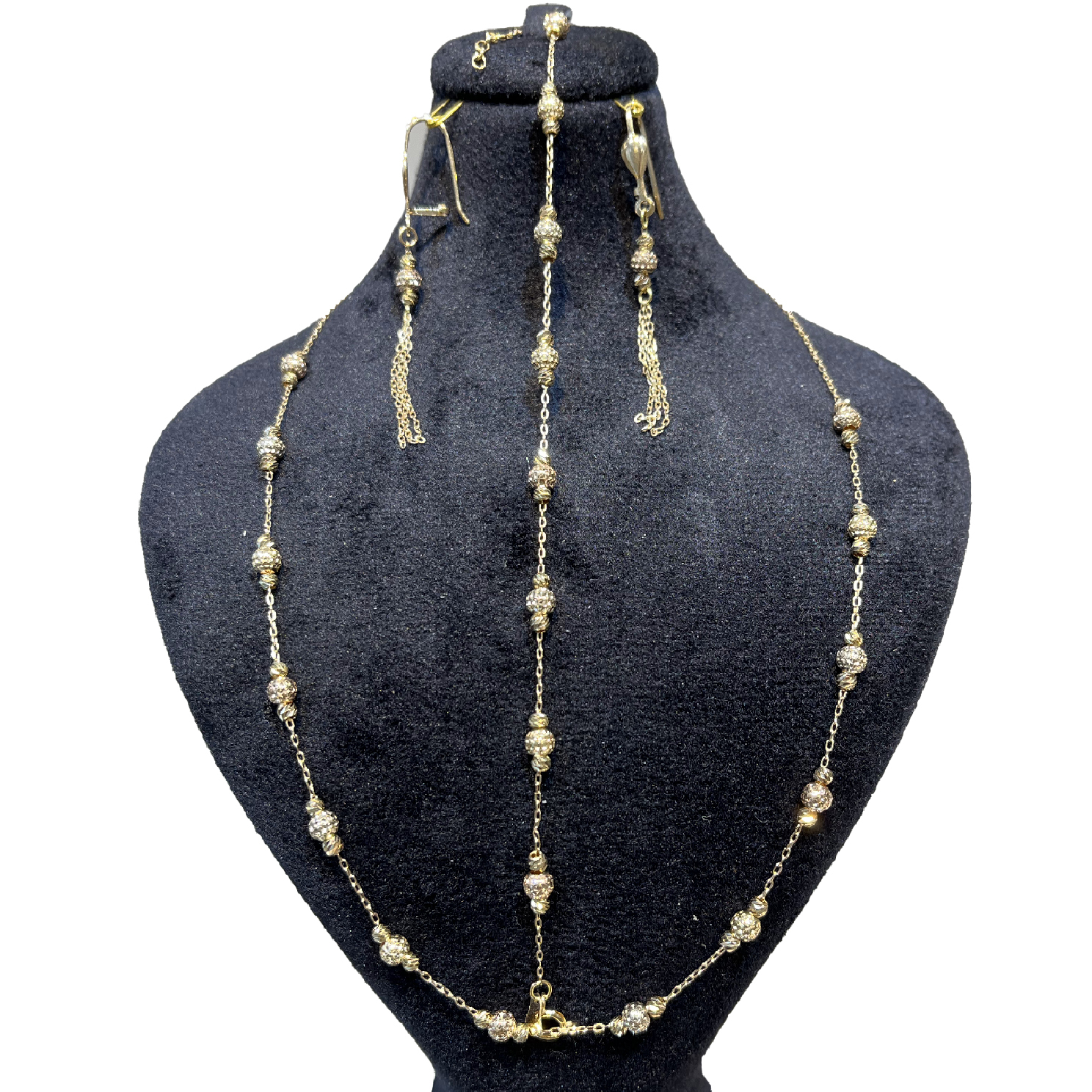 نیم ست طلا 18 عیار زنانه رستا گالری مدل D655222