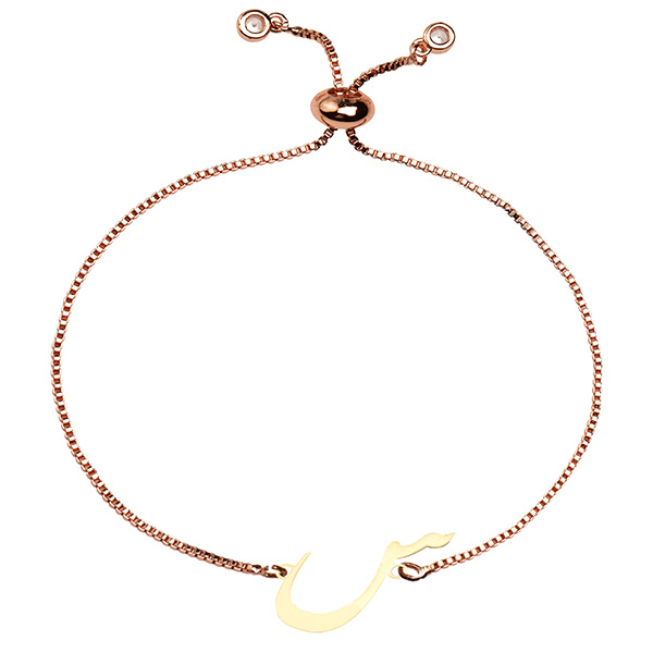 دستبند طلا 18 عیار دخترانه کرابو طرح س مدل Krd1519