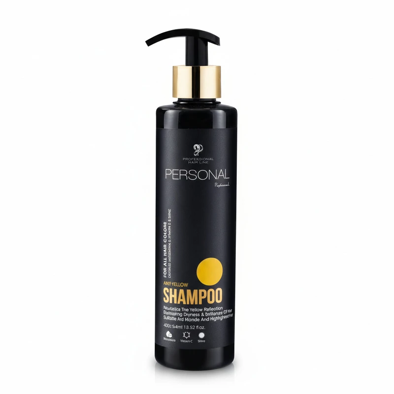 شامپو تقویت کننده مو زنانه پرسونال  مدل  ضد زردی مناسب برای موی رنگ شده حجم 400 میلی لیتر