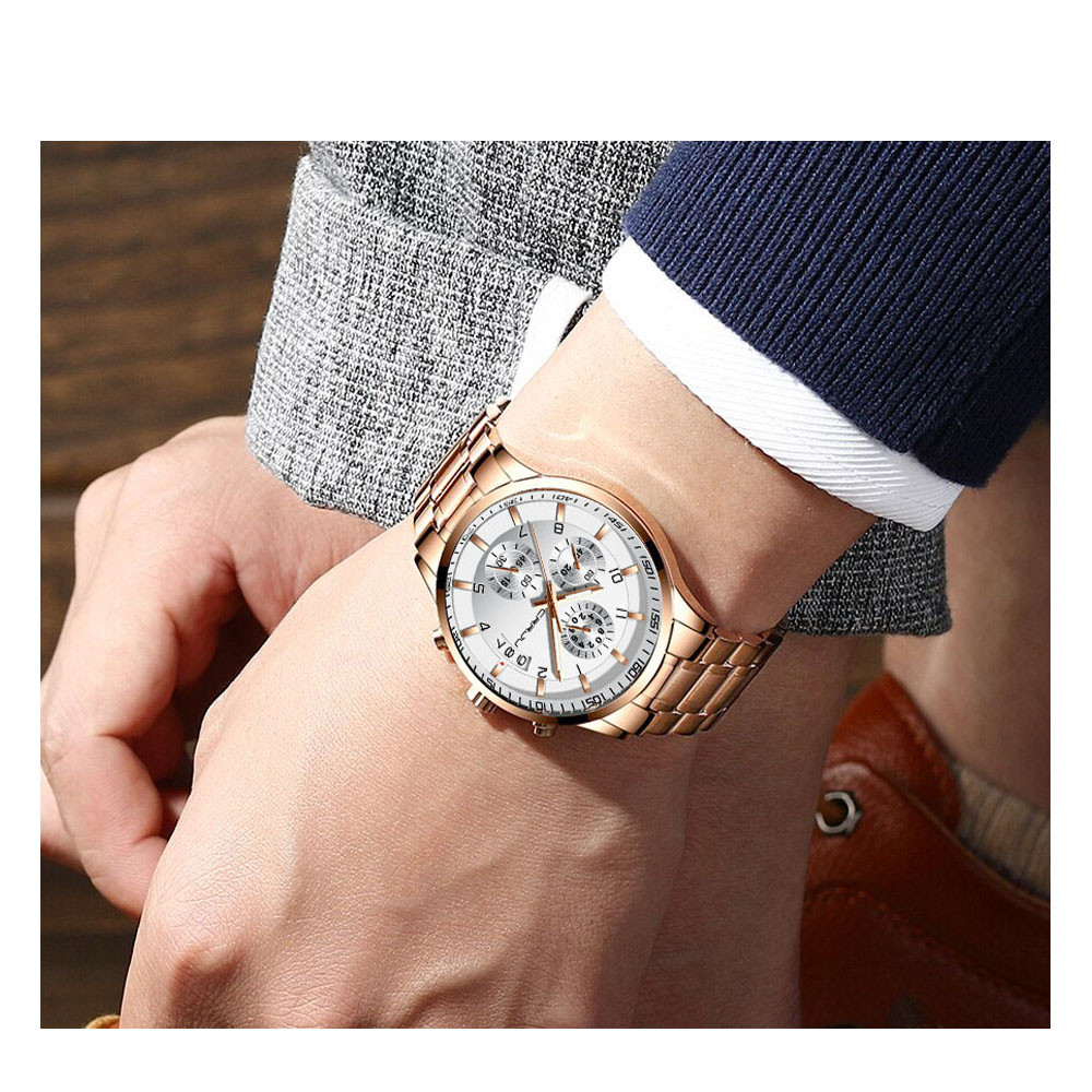 ساعت مچی عقربه‌ای مردانه سی آر آر جی یو مدل rose2214a