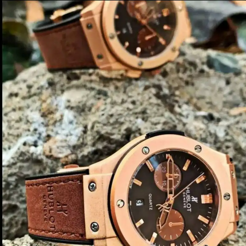 ست ساعت مچی عقربه ای زنانه و مردانه  مدل تک موتور ساده