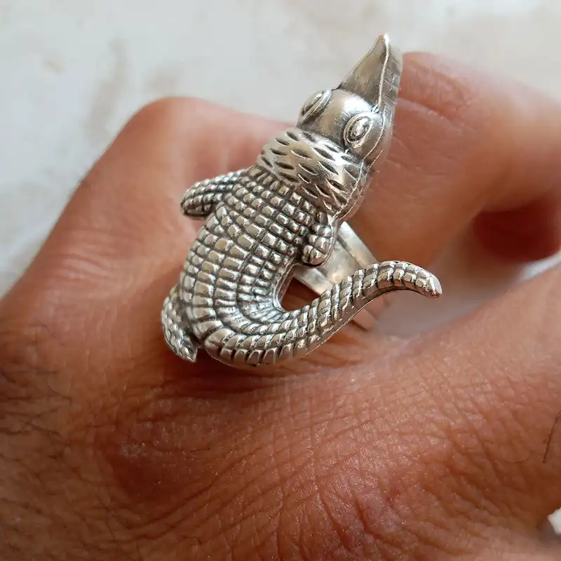 انگشتر مدل سوسمار کد SOS-21