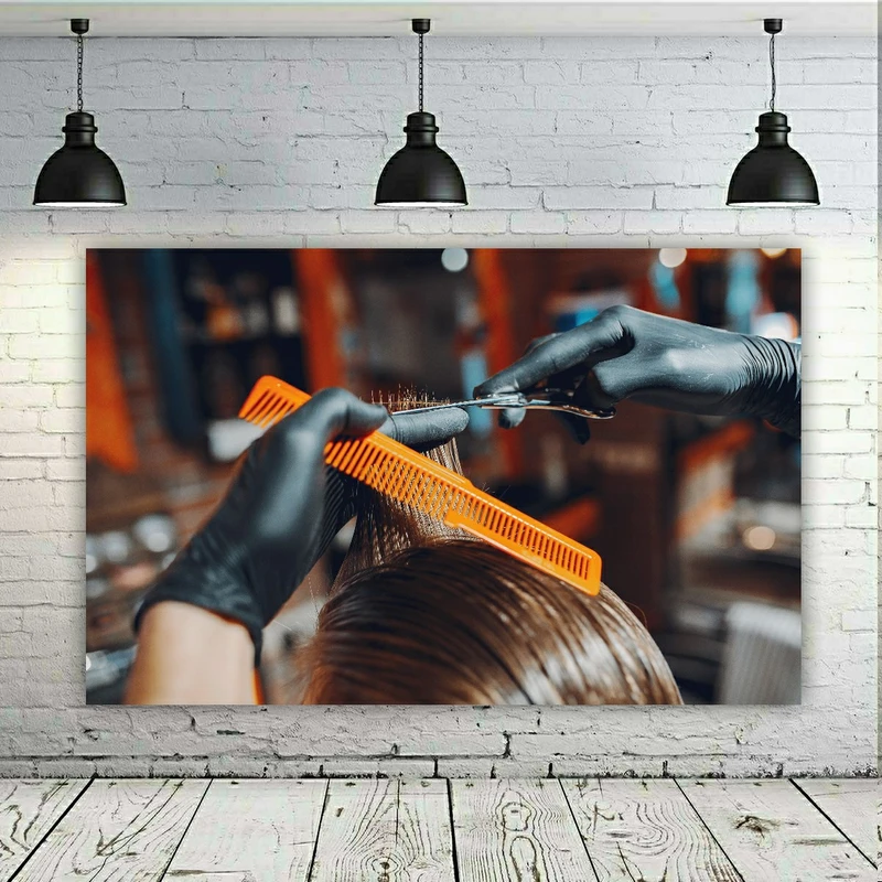 تابلو بوم طرح آرایشگاه مردانه کد SDB2052