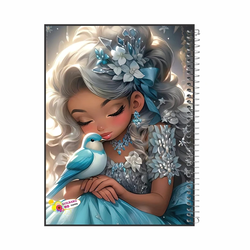 دفتر نقاشی 60 برگ گلبرگ مدل دخترانه کد 2813
