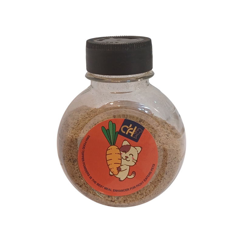 پودر طعم دهنده غذای سگ و گربه دکتر اچ مدل سبزیجات وزن 80 گرم