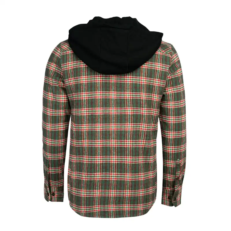 کت مردانه جوتی جینز  مدل کلاهدار کد 303078 رنگ سبز