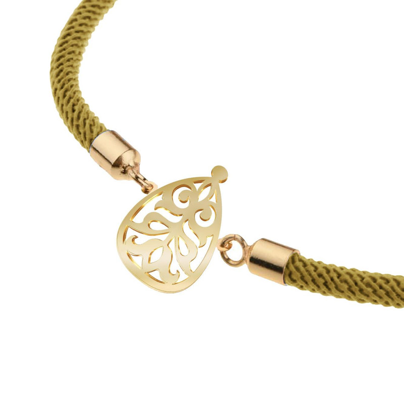 دستبند طلا 18 عیار زنانه مدوپد مدل اسلیمی کد D14-10595