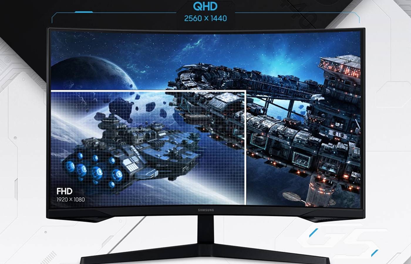 مانیتور 27 اینچ سامسونگ مدل Odyssey G5 G55C LS27CG552 4 quality,q 70